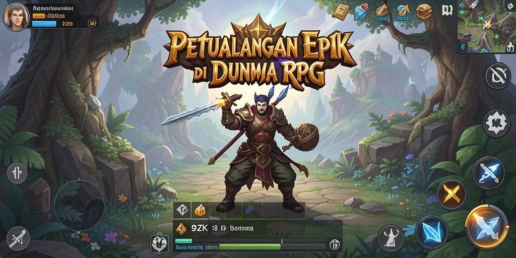 Tampilan gameplay seru di dunia RPG 9ZK.