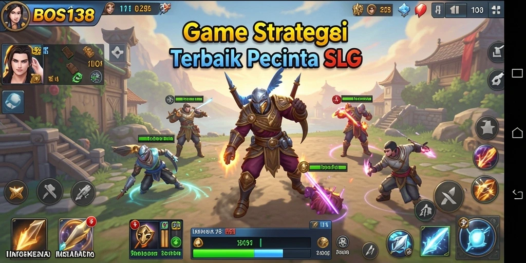 Tangkapan layar menunjukkan aksi gameplay yang seru dan strategis di BOS138.