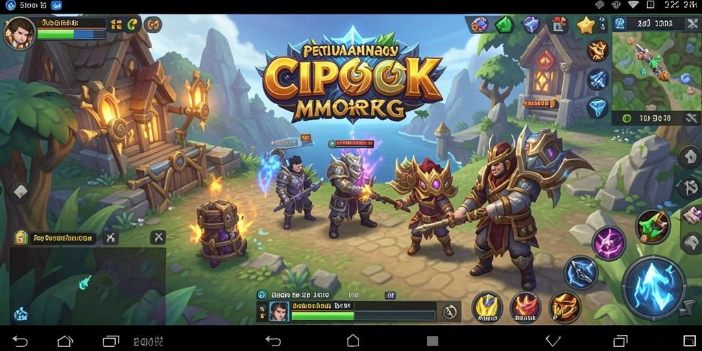 Screenshot dari gameplay menarik di dunia MMORPG CIPOK.