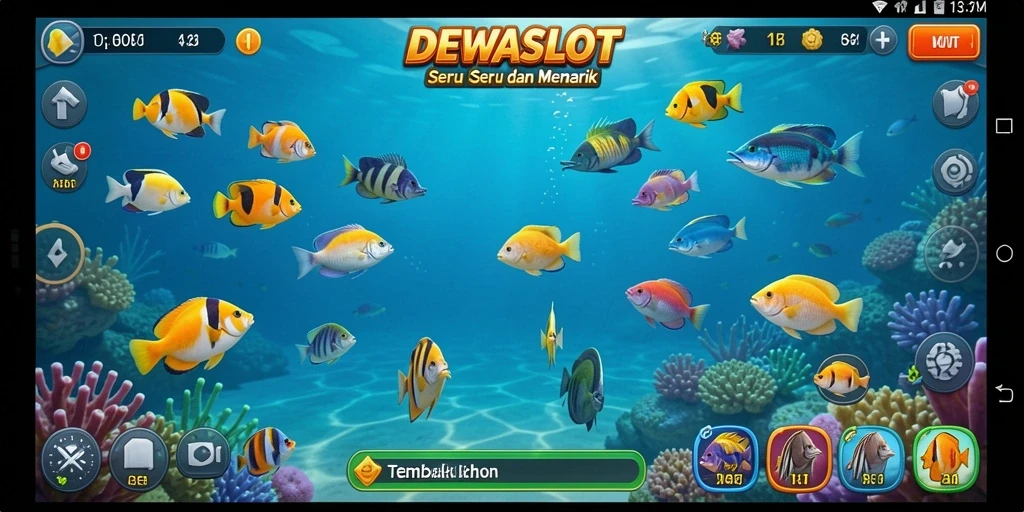 Tampilan gameplay Tembak Ikan yang seru di DEWASLOT.