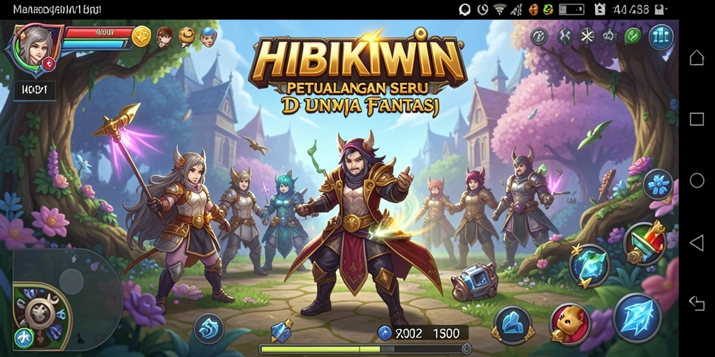 Tampilan gameplay HIBIKIWIN yang penuh petualangan dan tantangan.