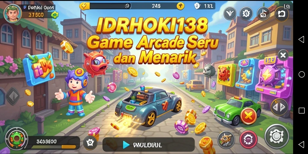 Screenshot utama IDRHOKI138 menampilkan gameplay arcade yang seru dan penuh tantangan.