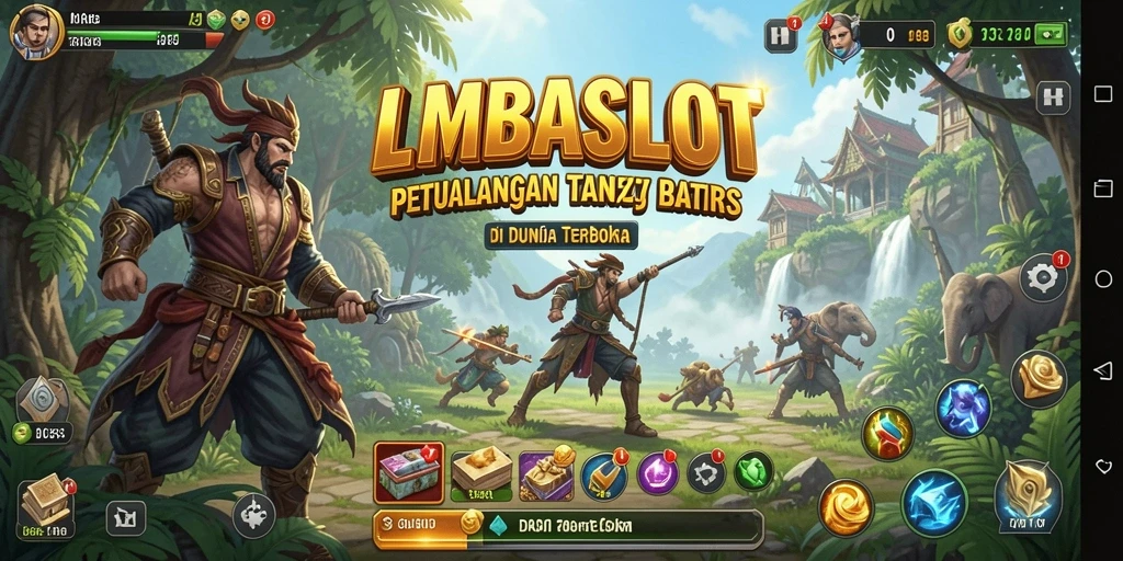 Screenshot gameplay LMBASLOT dengan grafik menakjubkan dan dunia terbuka.