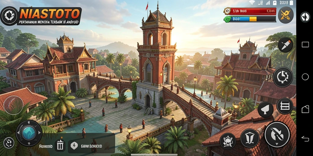 Tampilan gameplay seru dan menantang dari NIASTOTO di dalam Tower Defense.