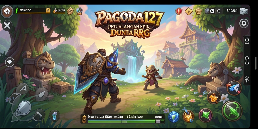 Screenshot utama menunjukkan aksi pertarungan yang seru di dalam PAGODA127.