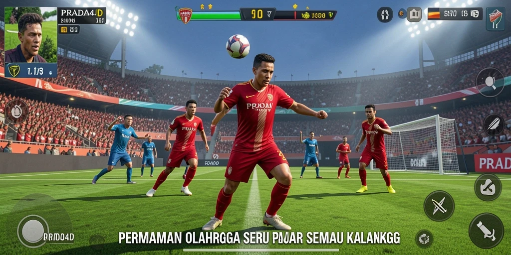 Gameplay PRADA4D yang menegangkan dan seru saat bertanding.