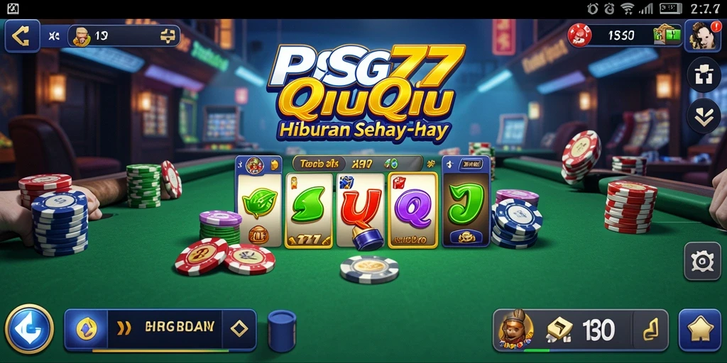 Tampilan gameplay QiuQiu yang seru dan interaktif di PSG77.