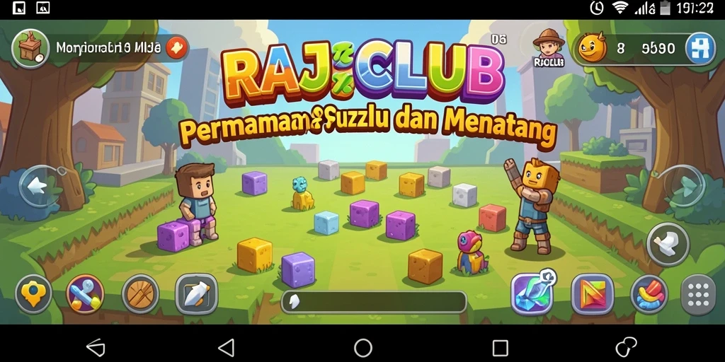 Screenshot gameplay RAJACLUB menampilkan teka-teki seru dalam permainan.