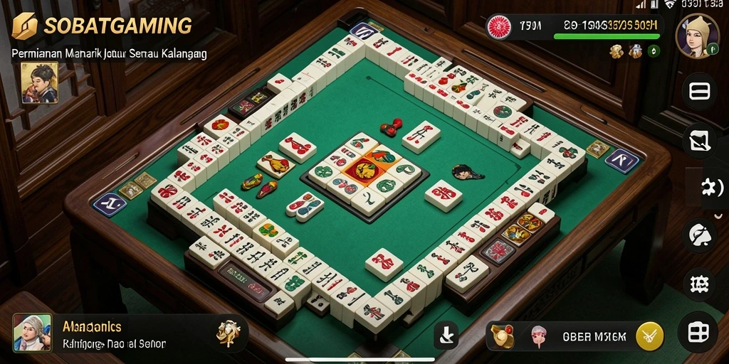 Tampilan gameplay menarik dari SOBATGAMING Mahjong.