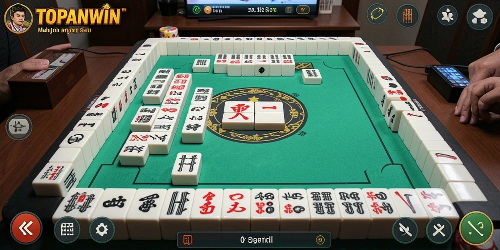 Tampilan gameplay TOPANWIN yang seru dalam permainan Mahjong.